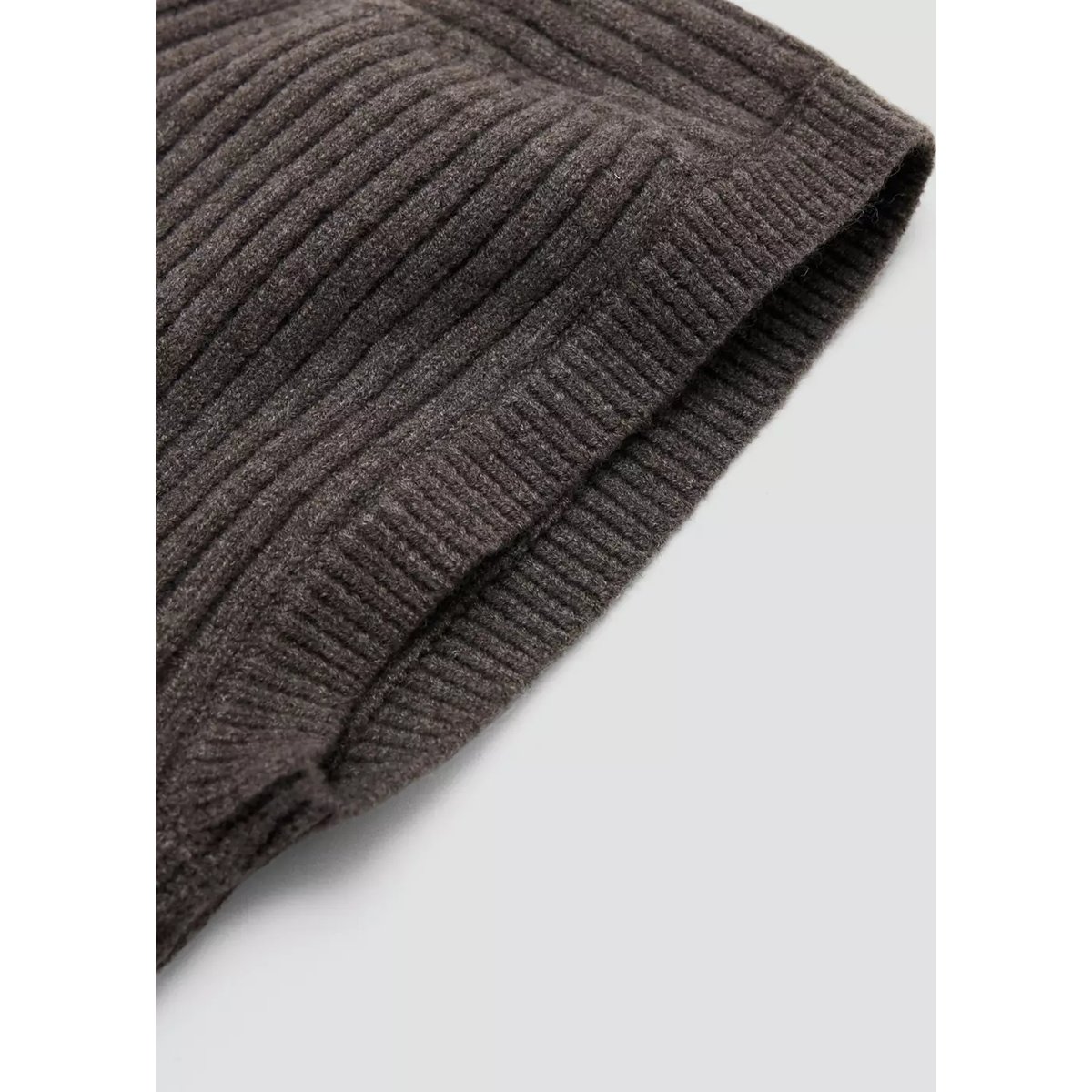 Bonnet en maille unie marron, MANGO BABY