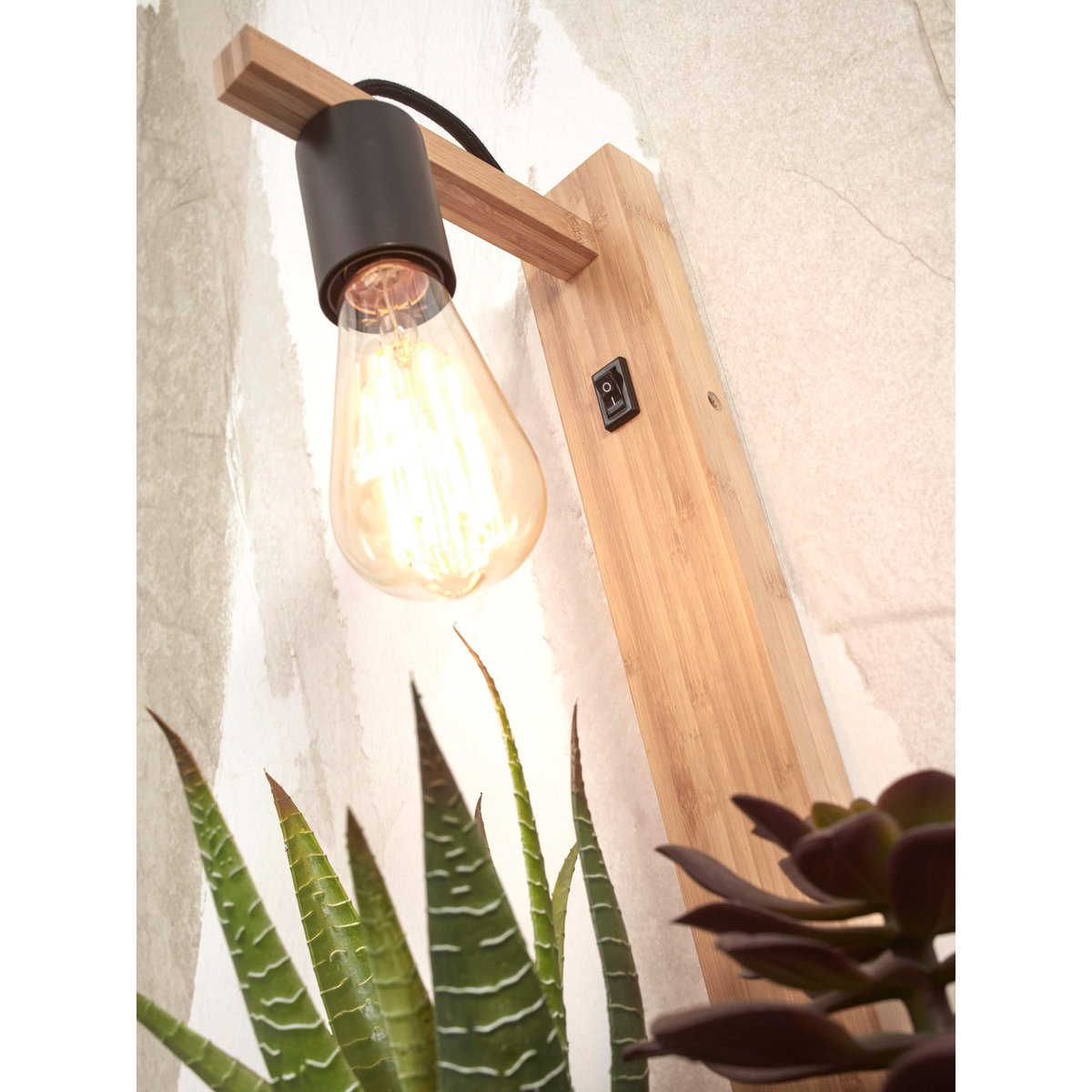 Applique Bambou FLORES naturel, GOOD & MOJO
