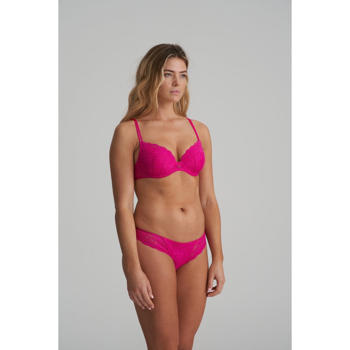 Soutien gorge rembourré - forme coeur MELIPHA rose - very berry, MARIE JO