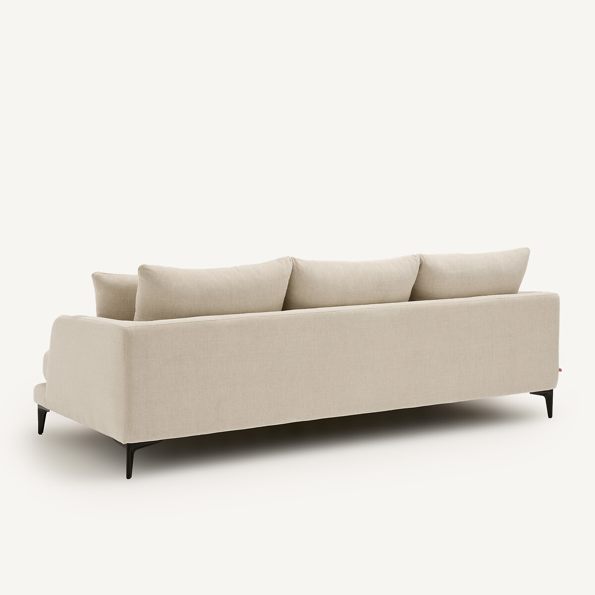 Canapé 3 ou 4 places en polyester natté, MODERNISTE ivoire, EMMANUEL GALLINA X AM.PM