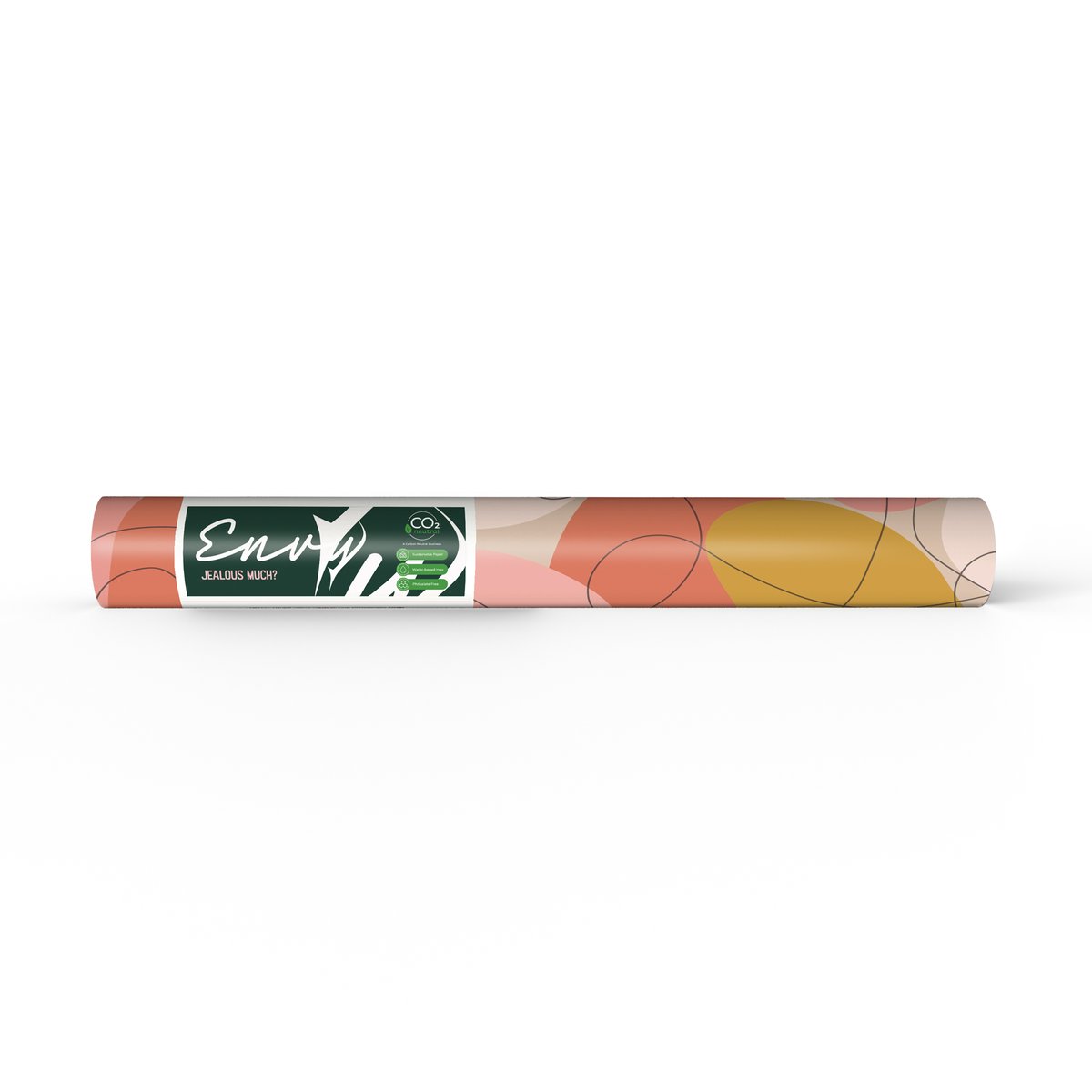 Papier peint Envy Mood Peachy rose, ocre, moutarde, ENVY