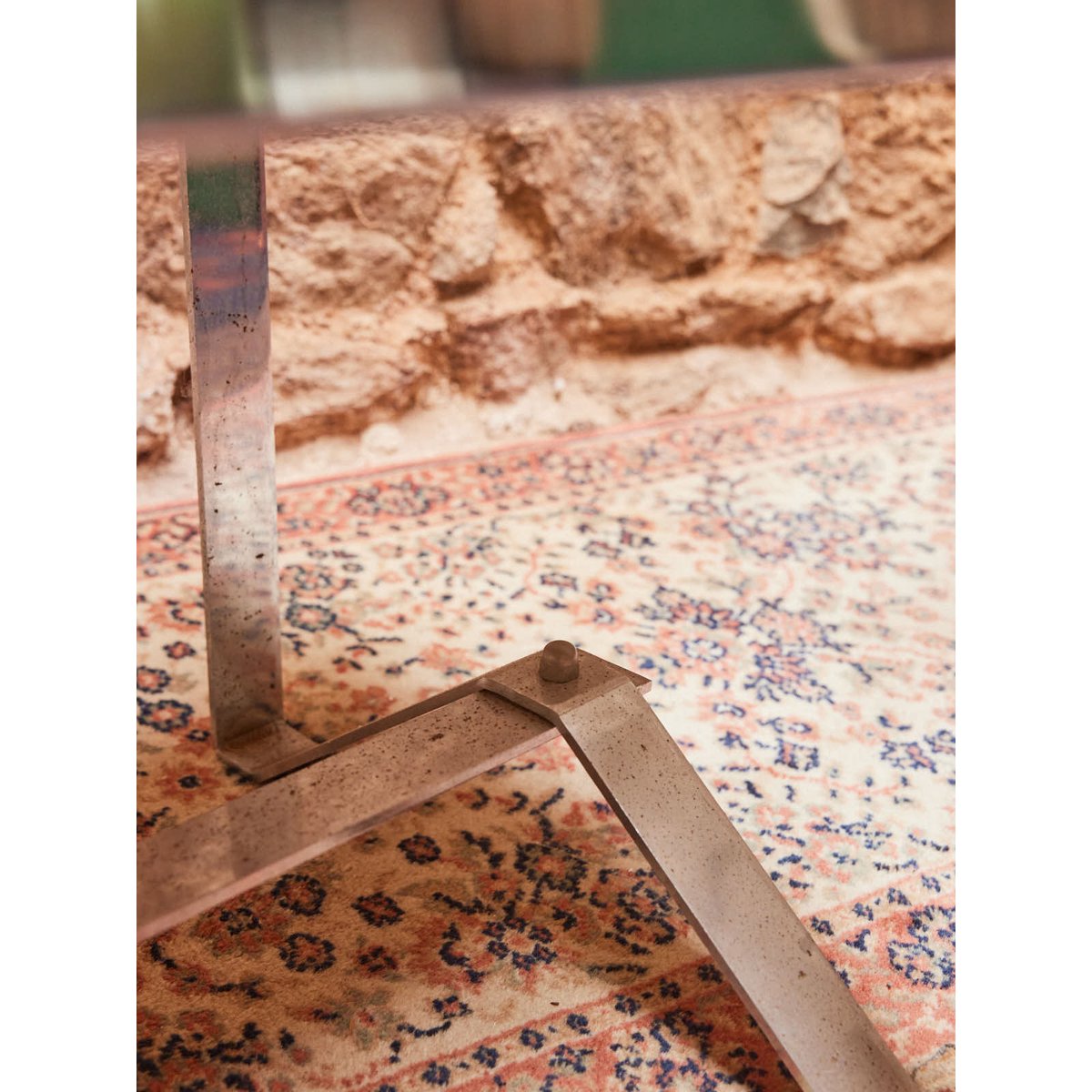 Table basse en céramique Léonie N°1013 - Bon état vert, DEBONGOUT