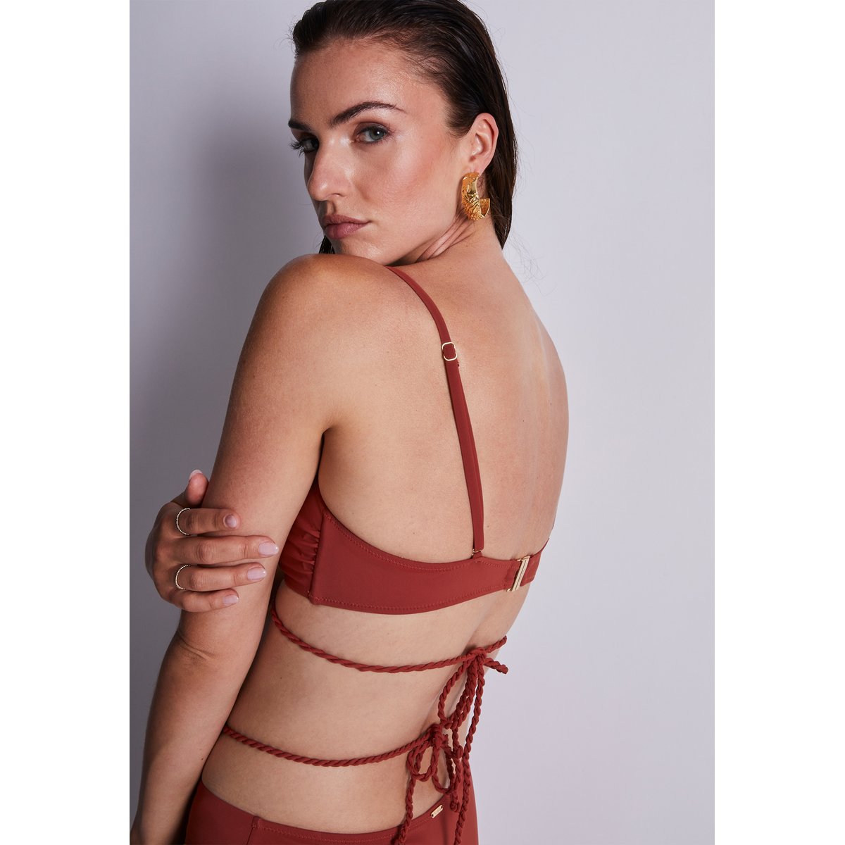 Haut de maillot de bain Triangle Summer Journey rouge, AUBADE