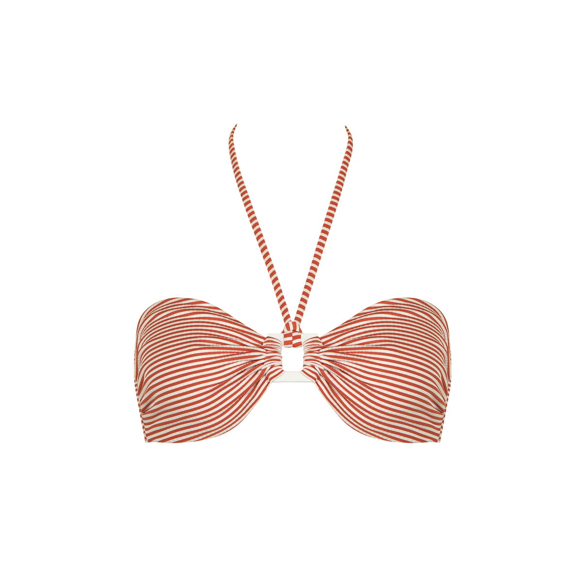 Haut maillot de bain bandeau sans armatures LASCARI rouge, LISCA