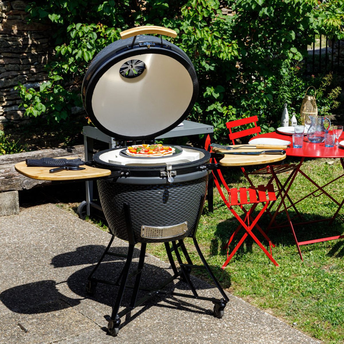 Barbecue kamado à charbon noir, SOMAGIC
