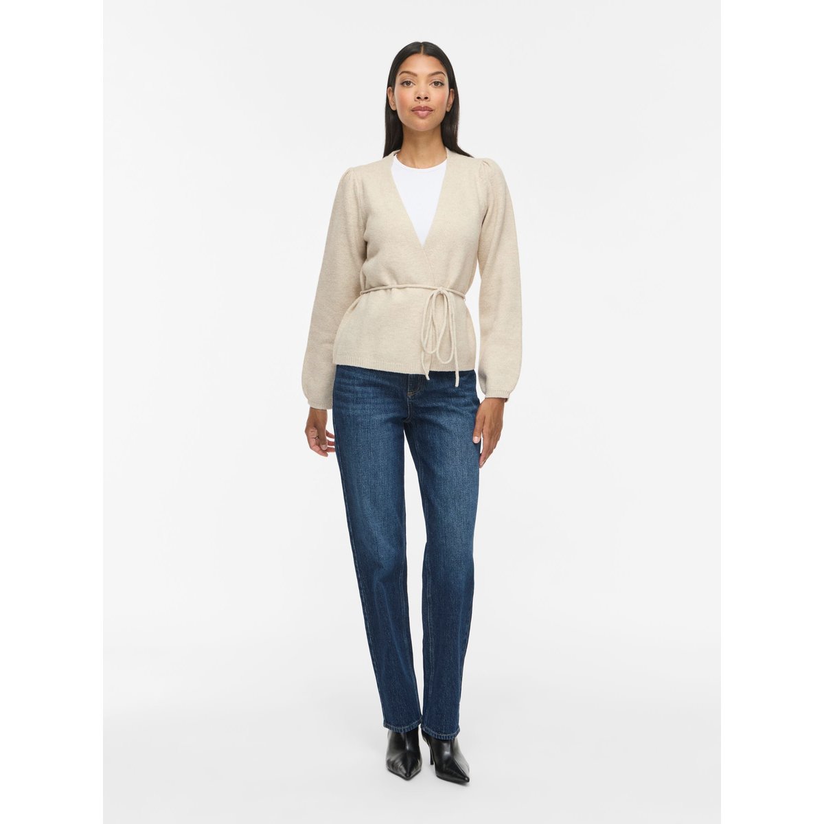 Cardigan En Maille gris - birch1, VILA
