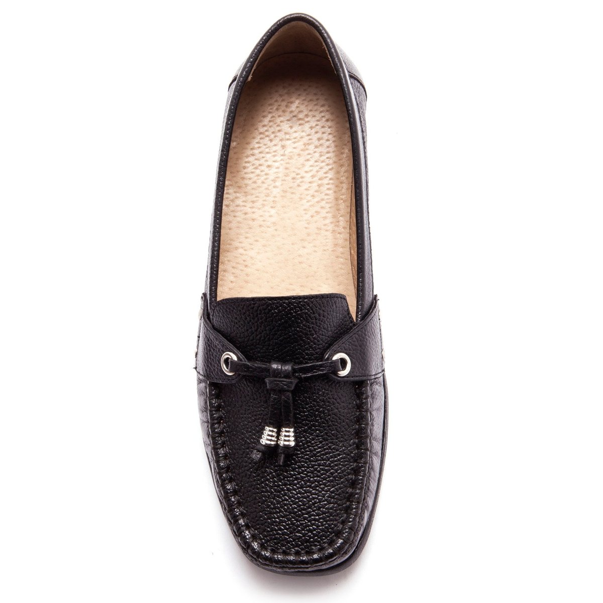 Mocassins en cuir noir, PEDICONFORT