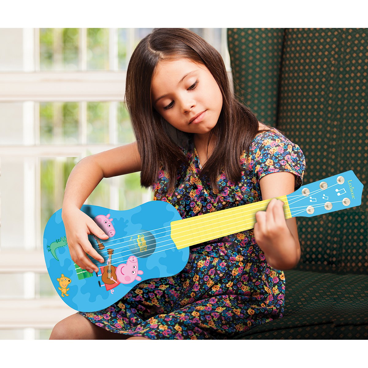 Ma première guitare Peppa Pig bleu, LEXIBOOK