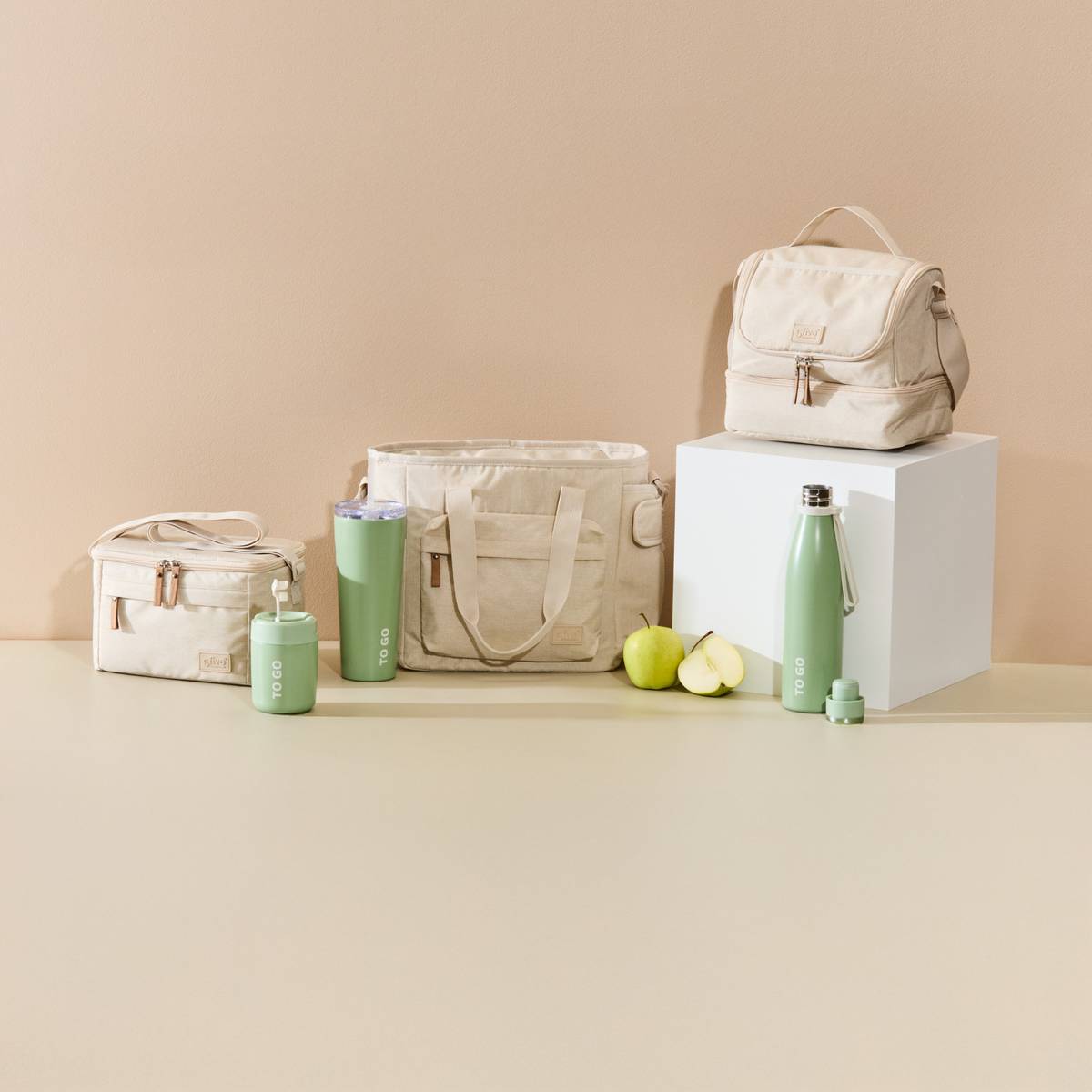 Sac repas isotherme beige, 5FIVE SIMPLY SMART