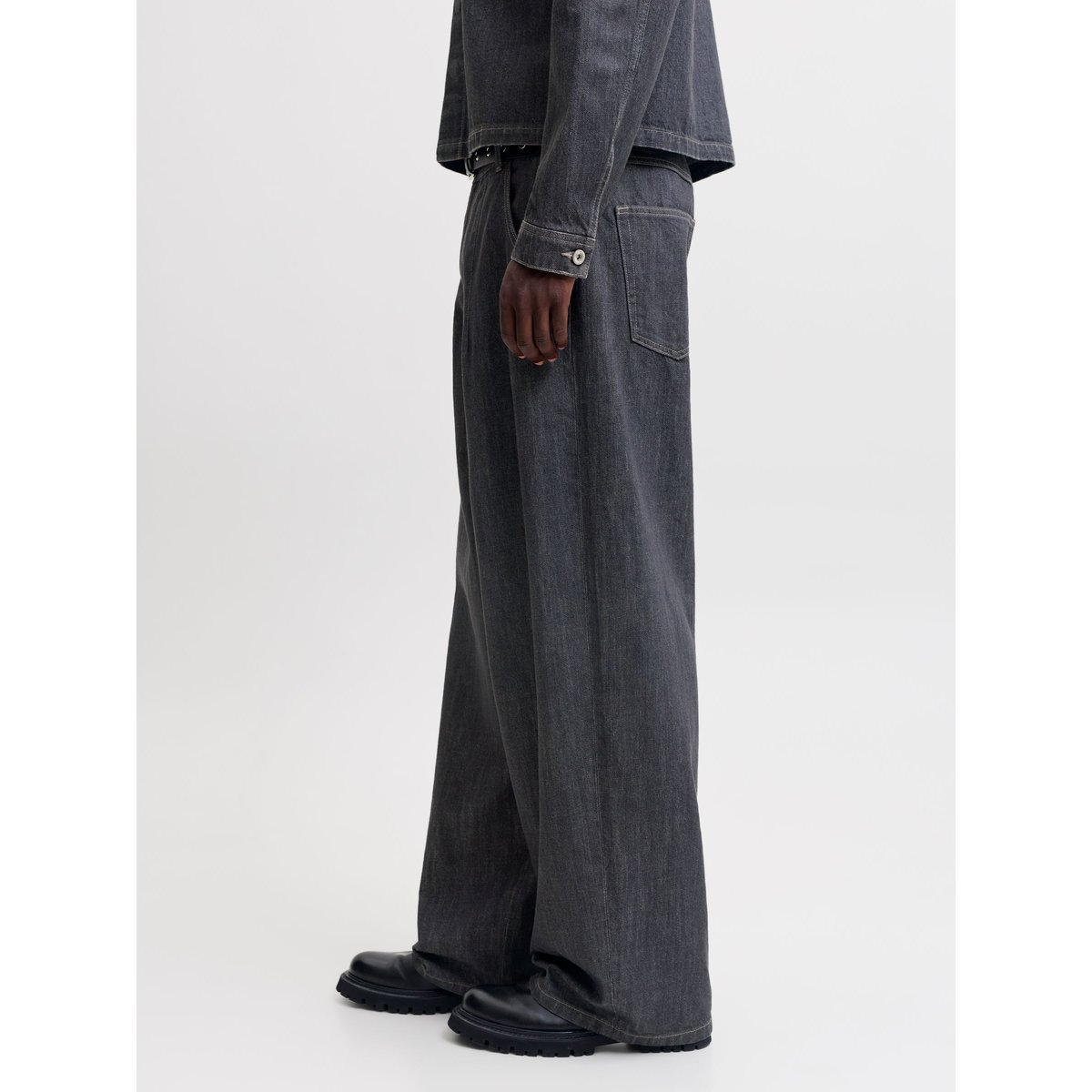 Jeans À Coupe Tonneau grey denim, JACK & JONES