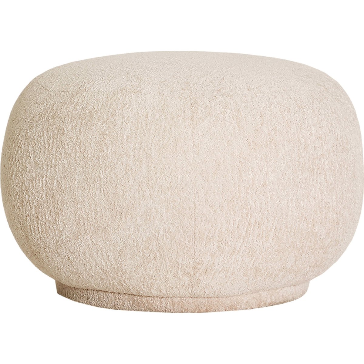 Pouf rond collection VACIO beige, RECOLLECTION
