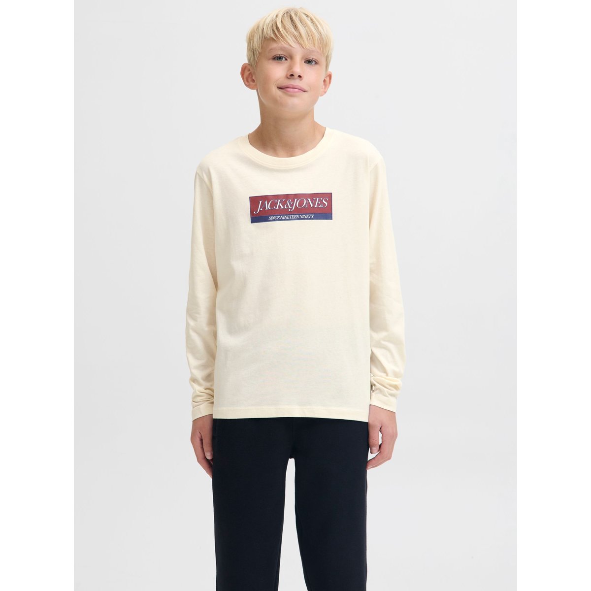 T-Shirt À Manches Longues antique white, JACK & JONES JUNIOR