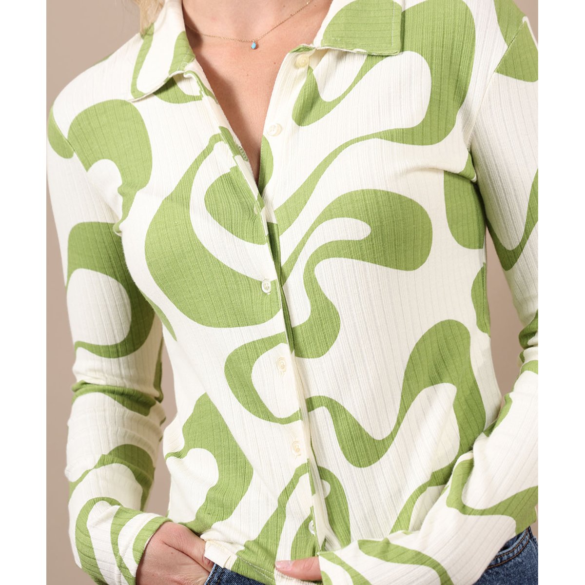 Chemise manches longues WARPY snow, OXBOW