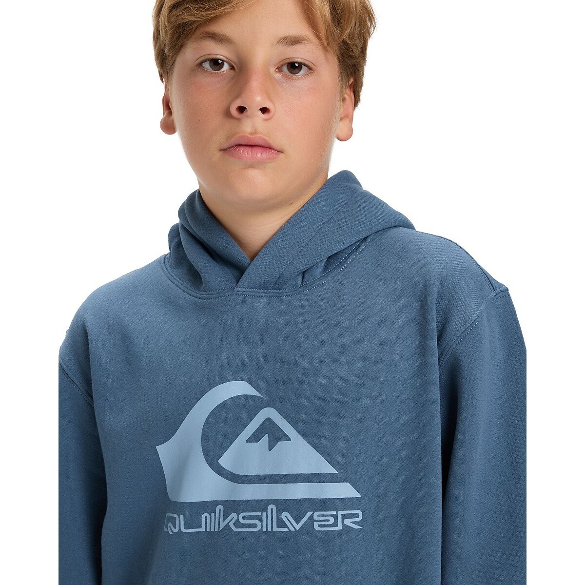 Sweat à capuche, molleton gratté bleu, QUIKSILVER