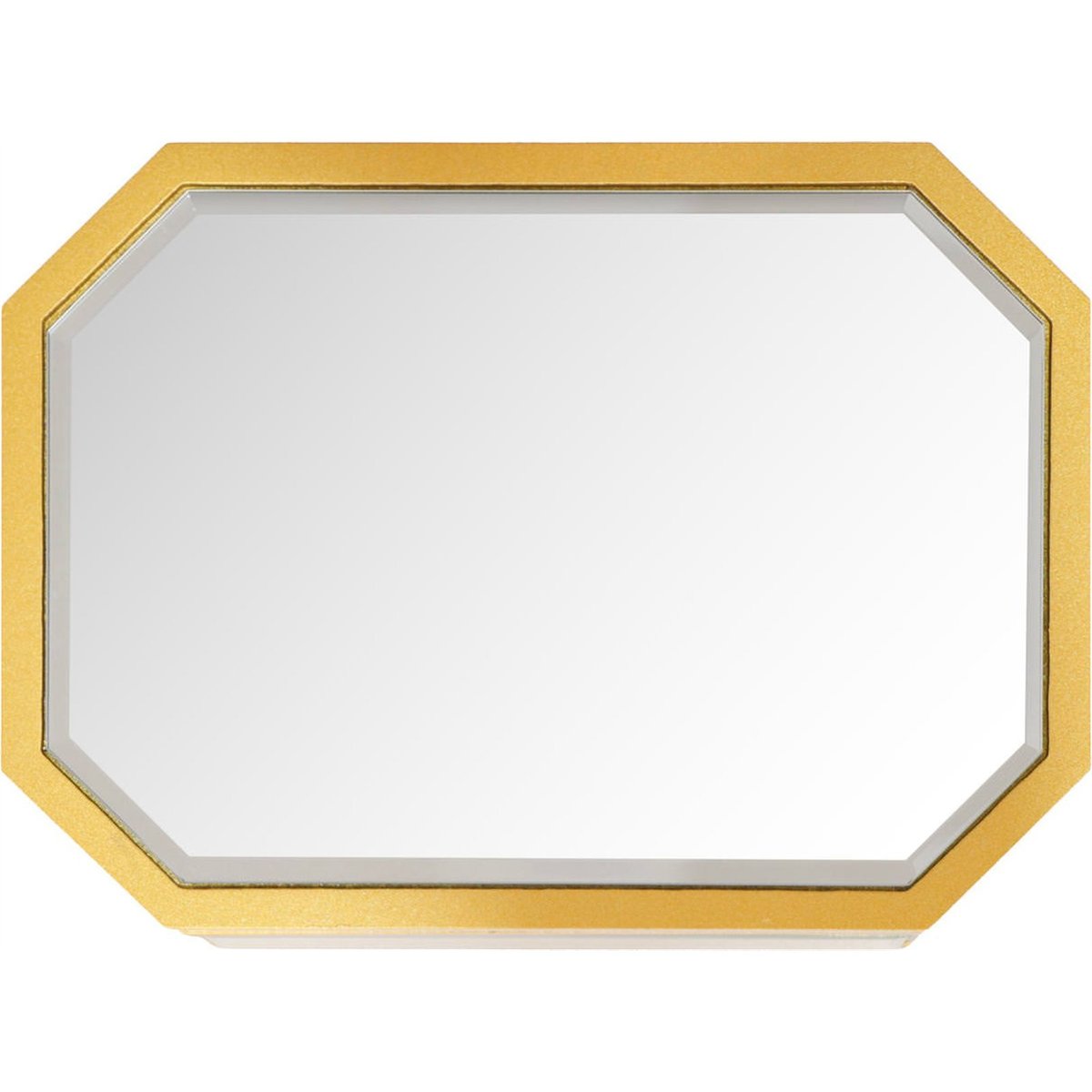 Boîte de rangement en verre effet miroir argent et doré, RECOLLECTION