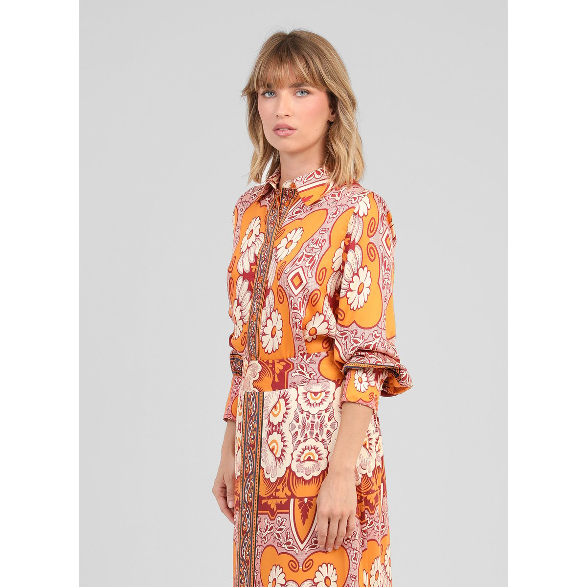 Chemise SARILANA vitali orange, AN'GE
