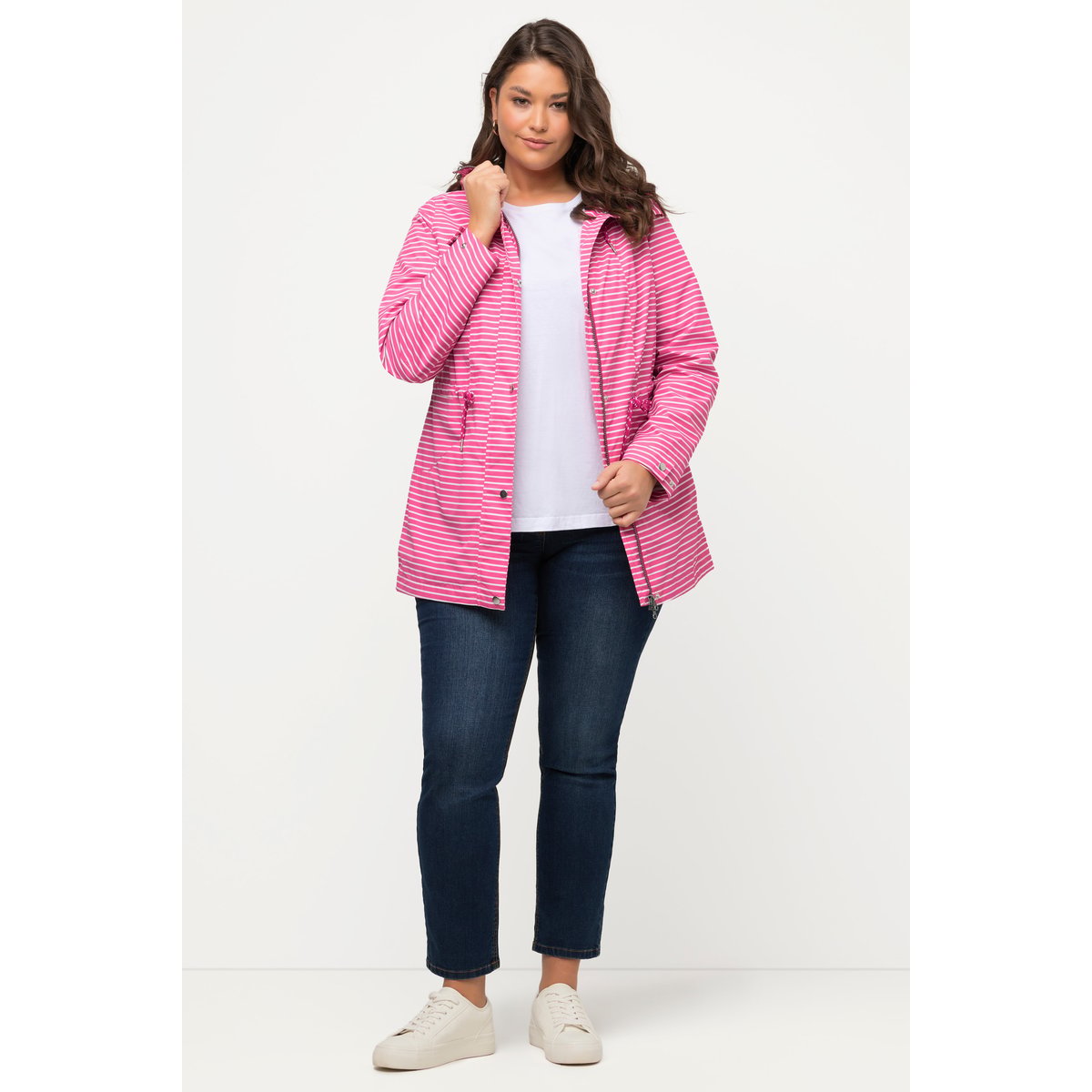 Veste technique HYPRAR à rayures rose vif fuchsia, ULLA POPKEN