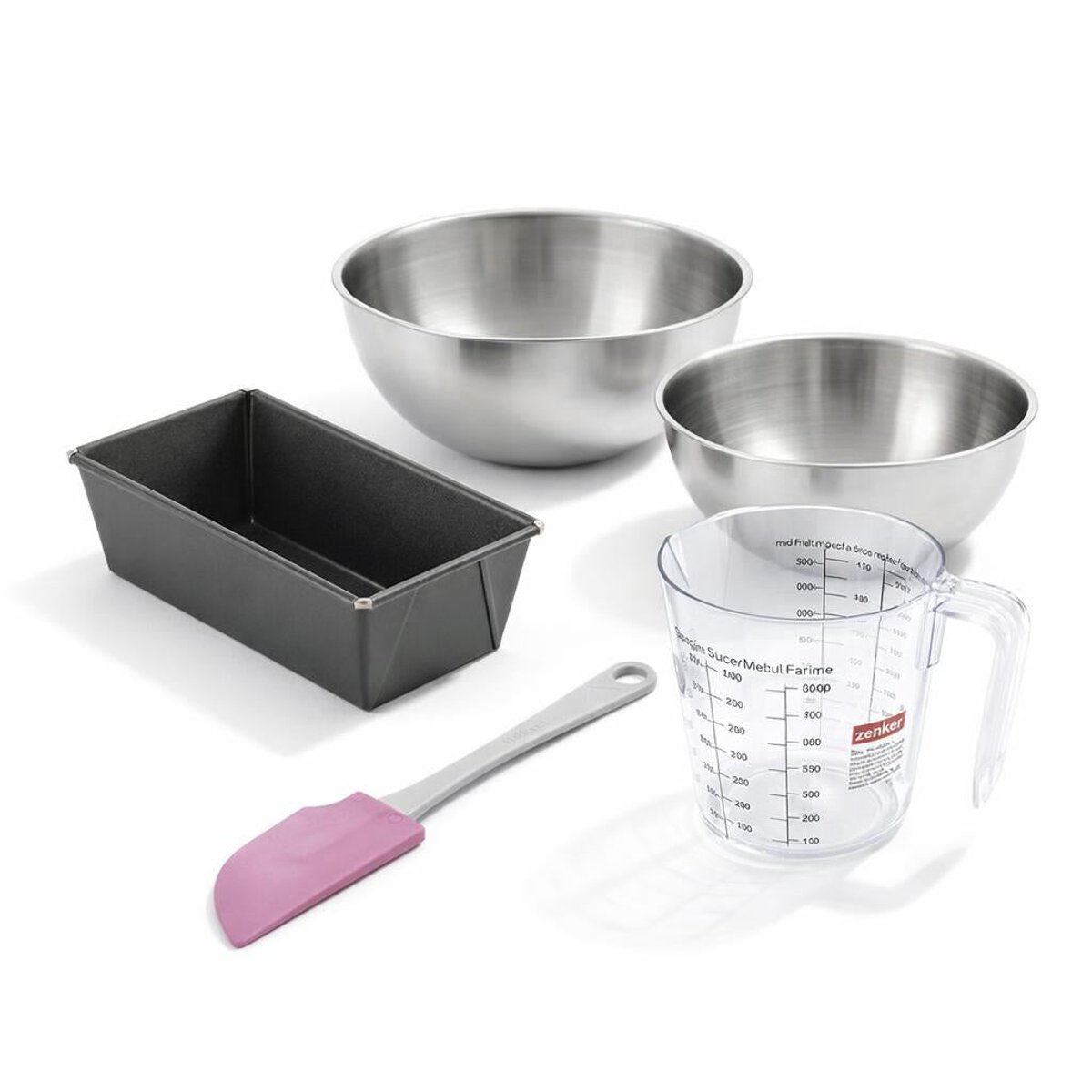 Set de 5 ustensiles de pâtisserie moule à gâteaux SPÉCIAL MINI noir, ZENKER