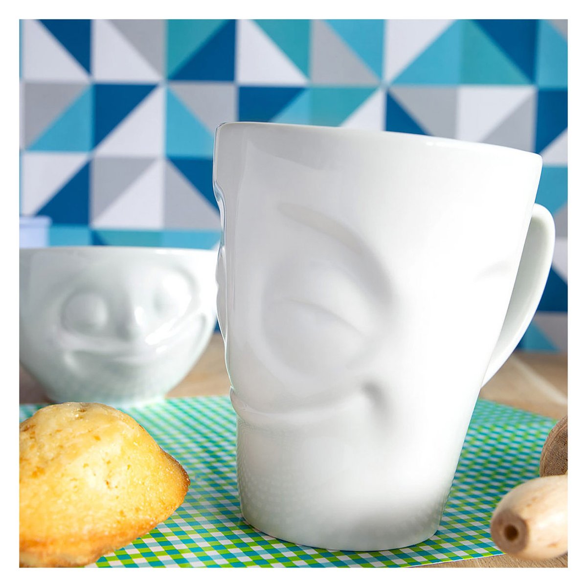 Mug en porcelaine 35cl Emotion perplexe, PYLONES