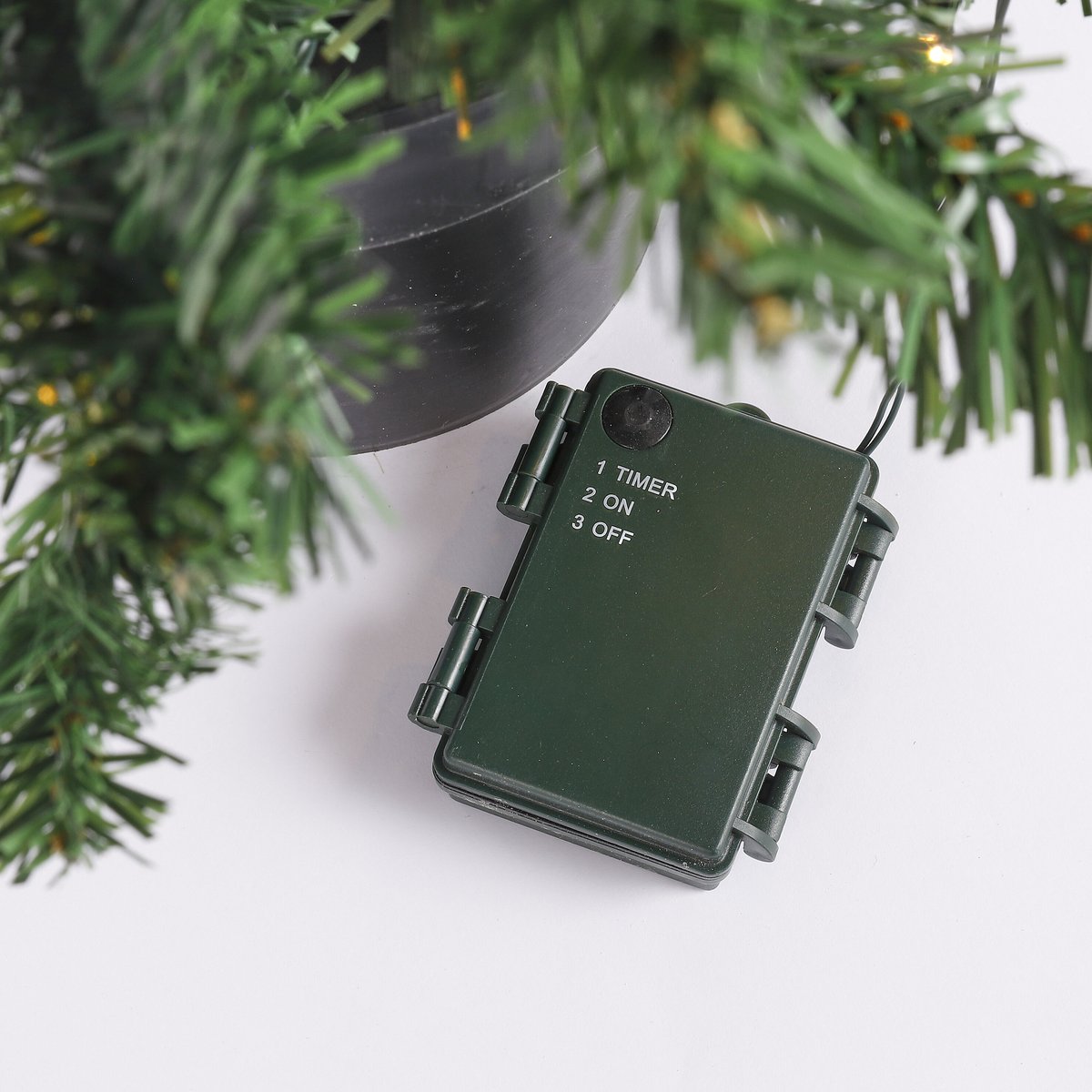 Lot de 2 sapins de Noël artificiel et 1 couronne NORTON vert, BLACK BOX TREES