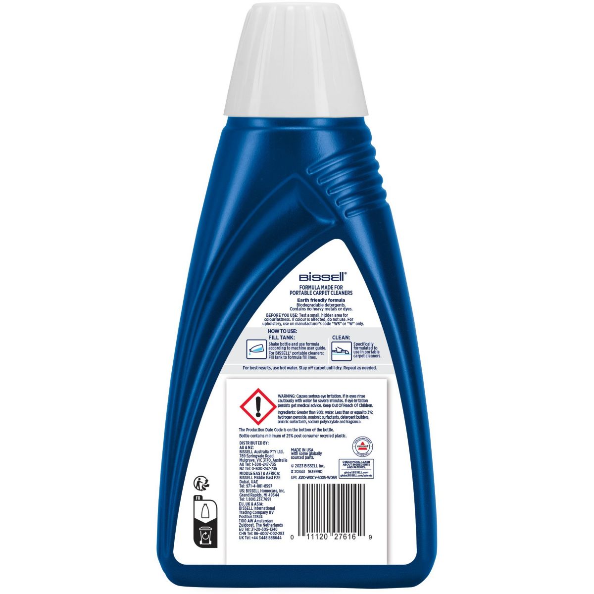 Détergent Spot and Stain Animaux PRO Oxy 1L SpotClean couleur unique, BISSELL