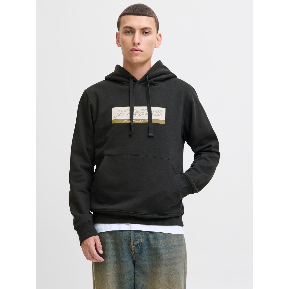 Sweat À Capuche black 1, JACK & JONES