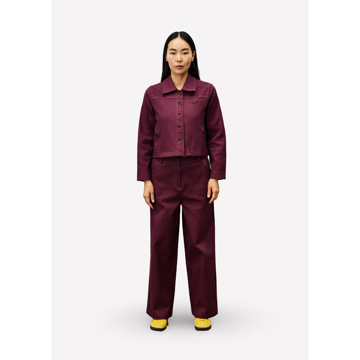 Veste en coton ACACIA rose fuchsia, FRNCH