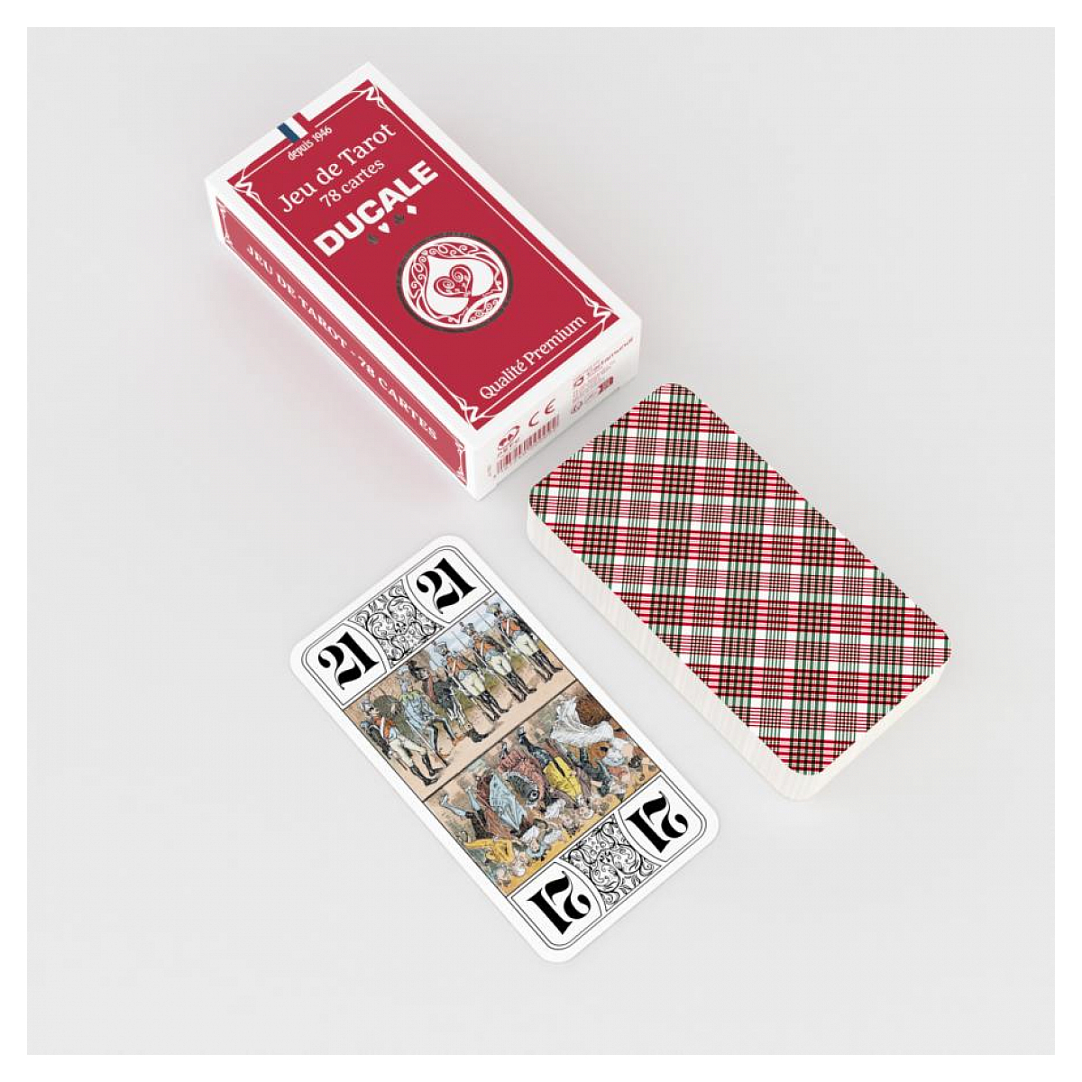 Ducale origine jeu de tarot couleur unique, CARTAMUNDI