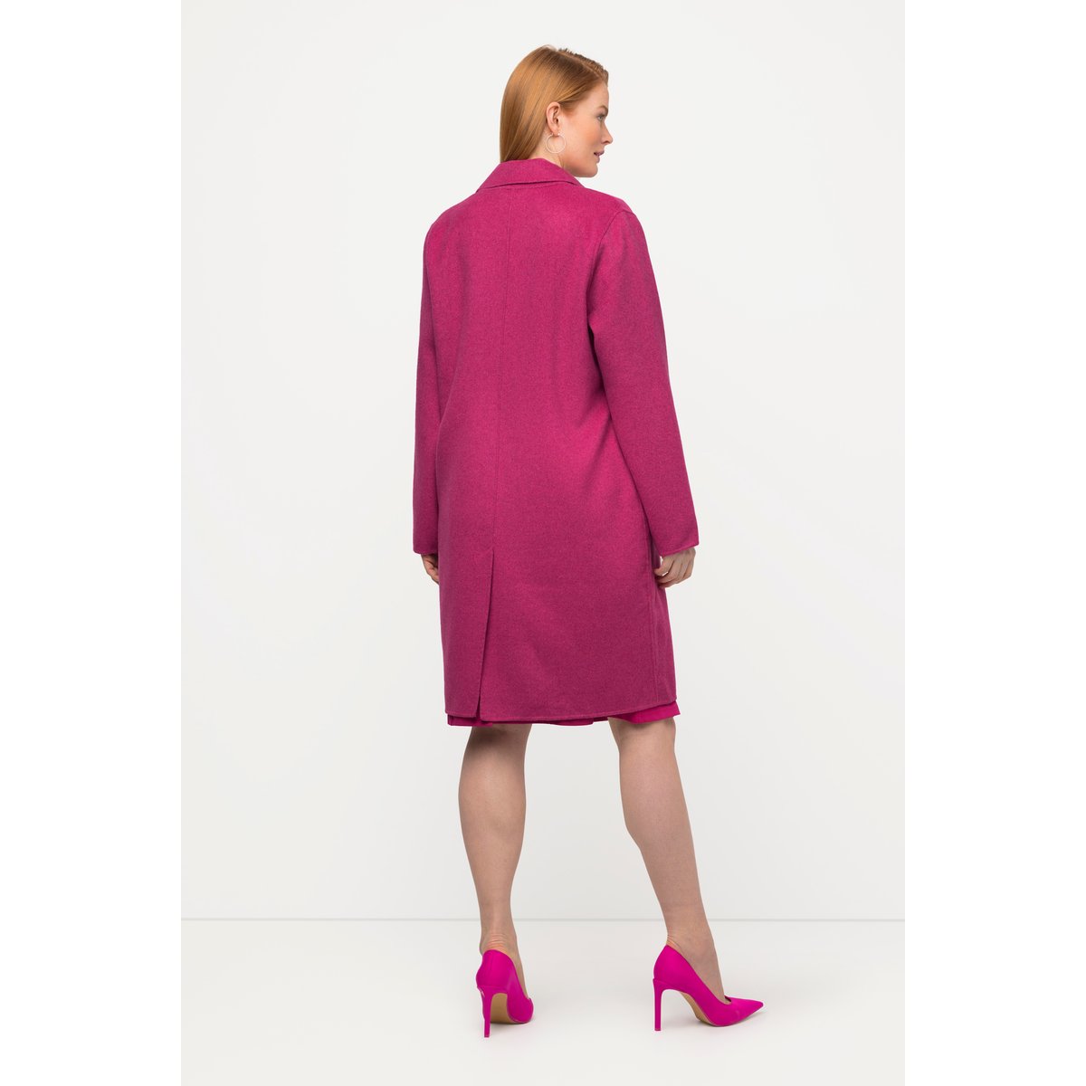 Manteau, aspect laineux rose vif oriental, ULLA POPKEN