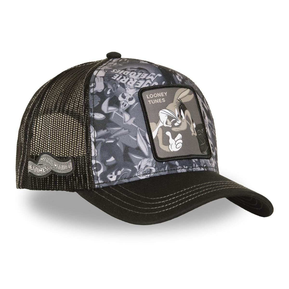 Casqutte trucker Looney Tunes noir/gris/blanc, CAPSLAB