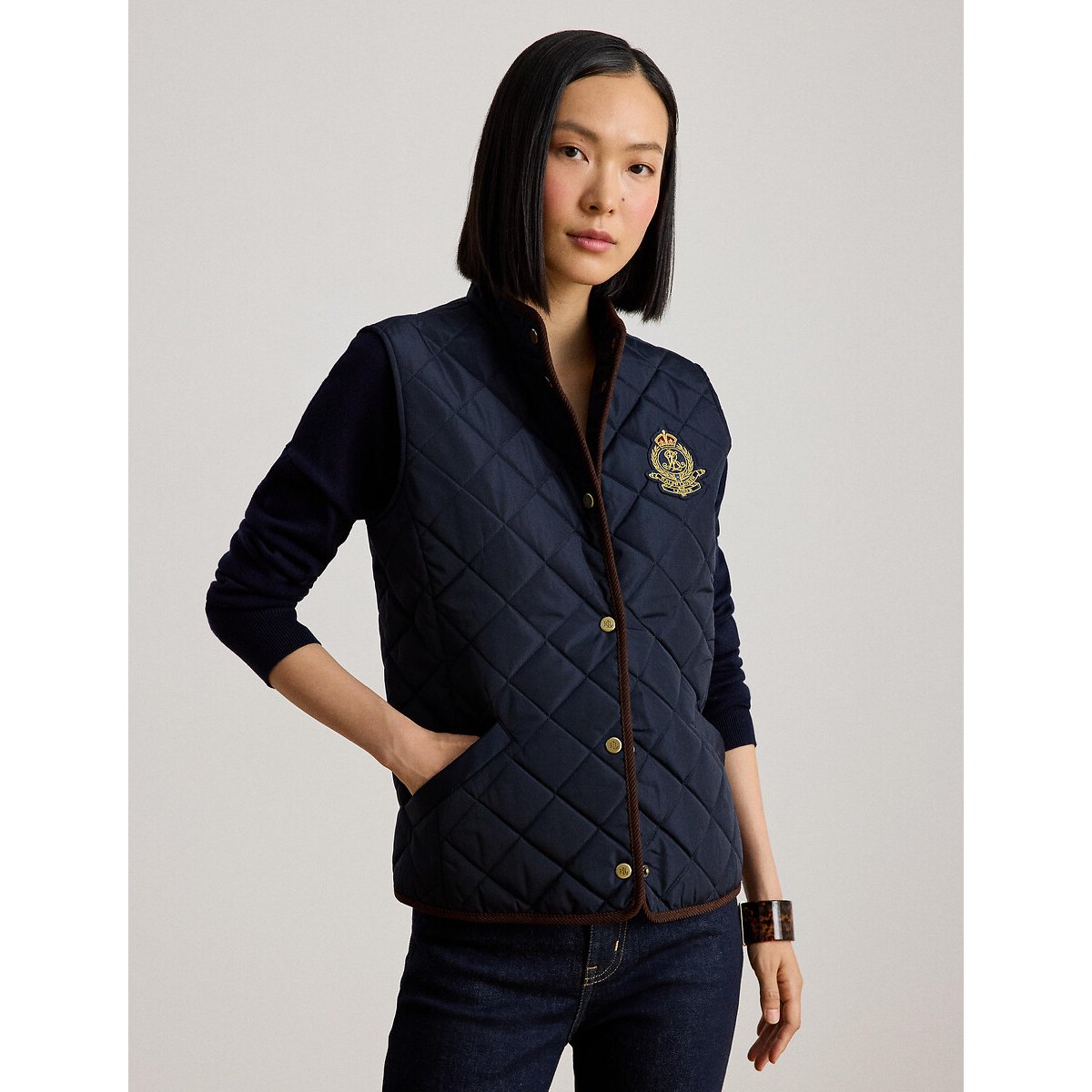 Doudoune sans manches marine, LAUREN RALPH LAUREN