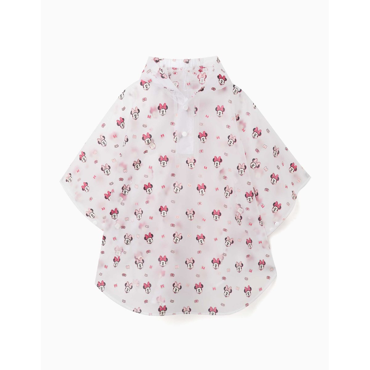 Poncho de pluie avec capuche et imprimé Minnie rouge, ZIPPY