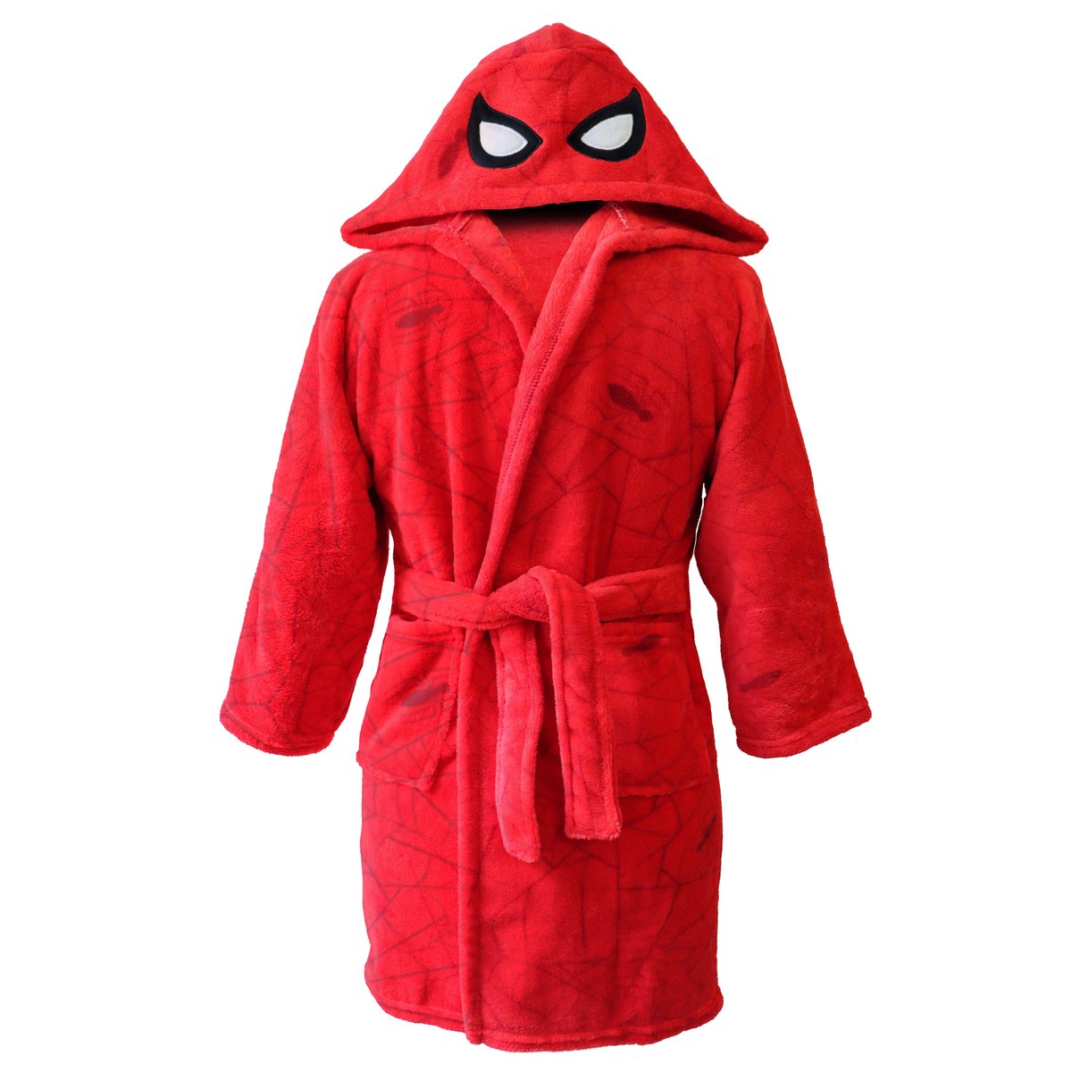 Robe de chambre imprimée à capuche, MASK rouge, SPIDER-MAN