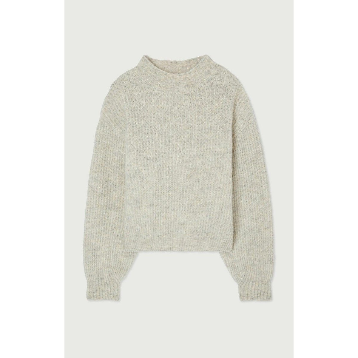 East Funnel Neck Jumper grey, AMERICAN VINTAGE