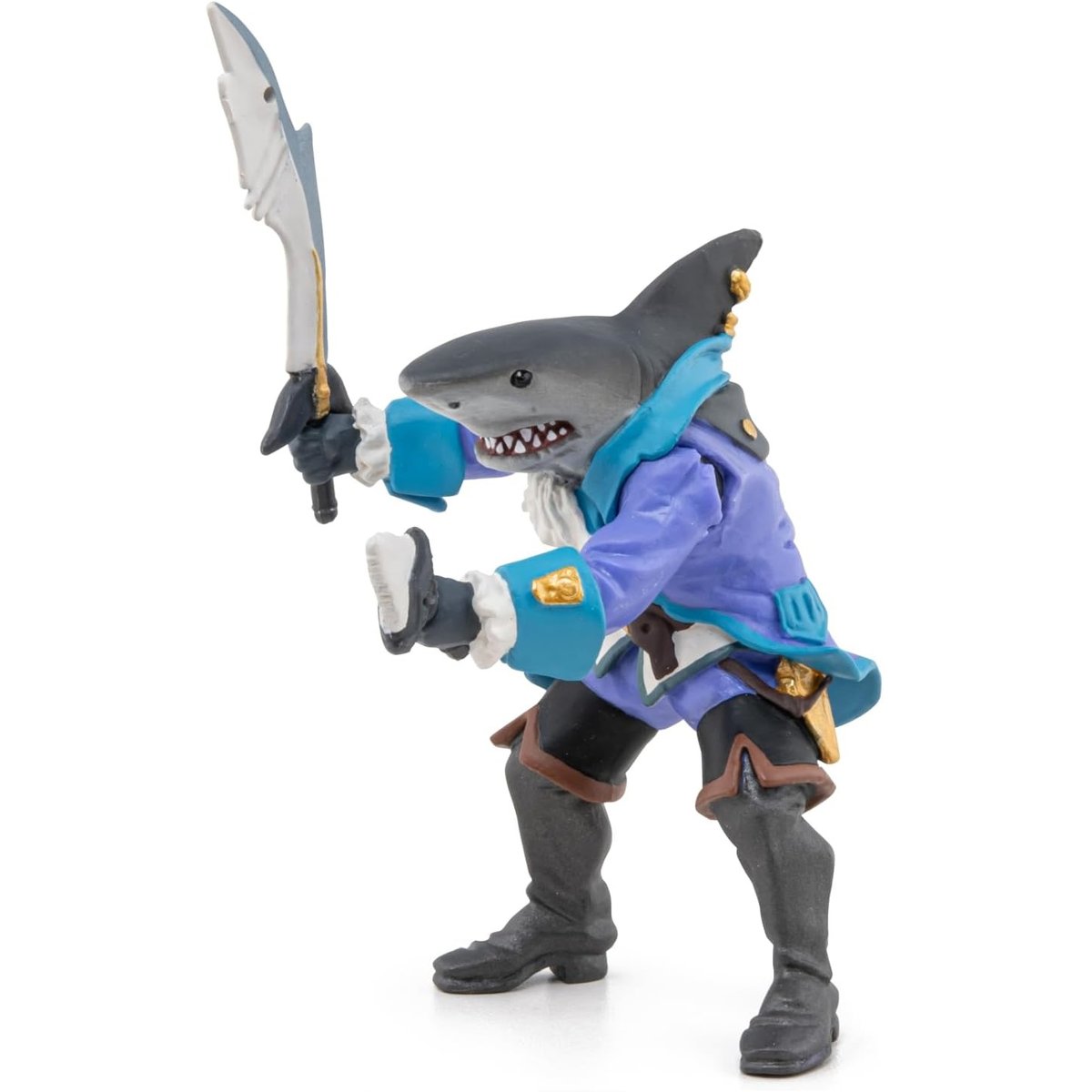 Figurine Pirate mutant requin bleu, PAPO