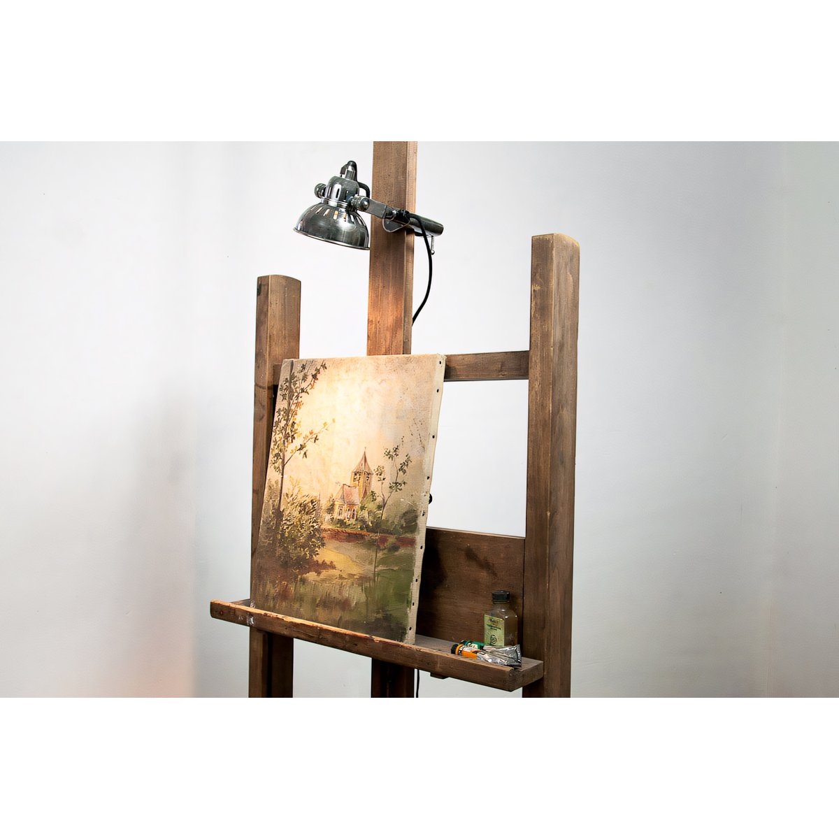 Lampe à étau en laiton MARO argent, PRODUIT INTERIEUR BRUT
