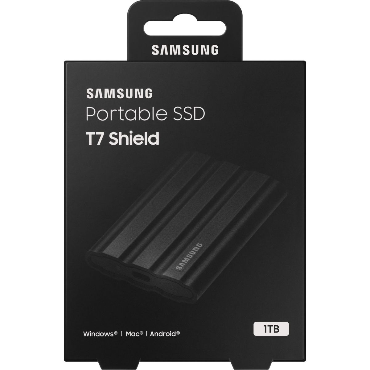 Disque SSD externe Portable 1To T7 Shield Noir noir, SAMSUNG