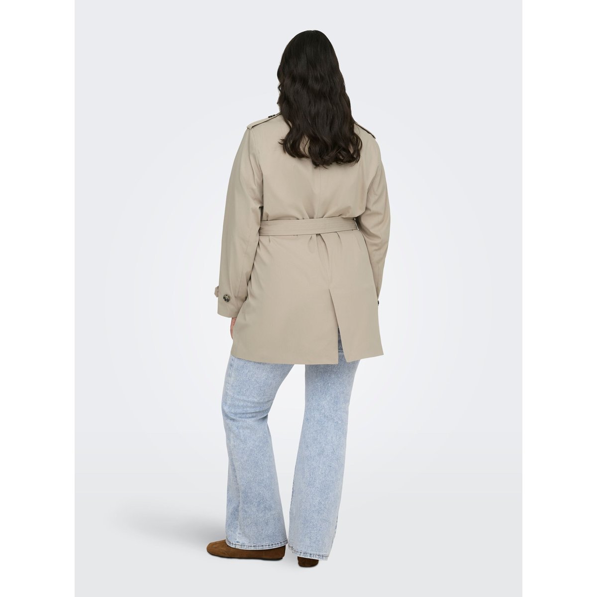 Trench Coat marron - island fossil, ONLY CARMAKOMA