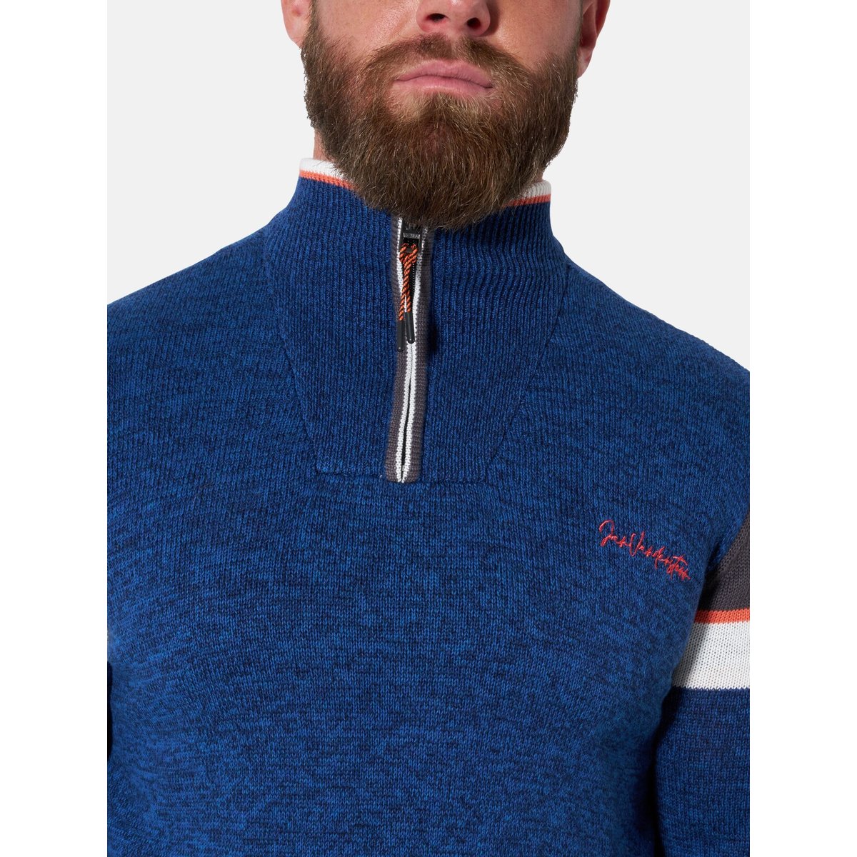 Pull BOTHI bleu foncé, JAN VANDERSTORM