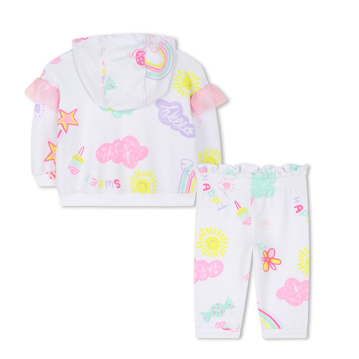 Ensemble de jogging imprimé blanc, BILLIEBLUSH