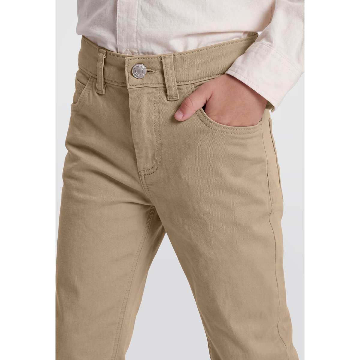 Pantalon Stretch Coupe Classique gris, GUESS KIDS