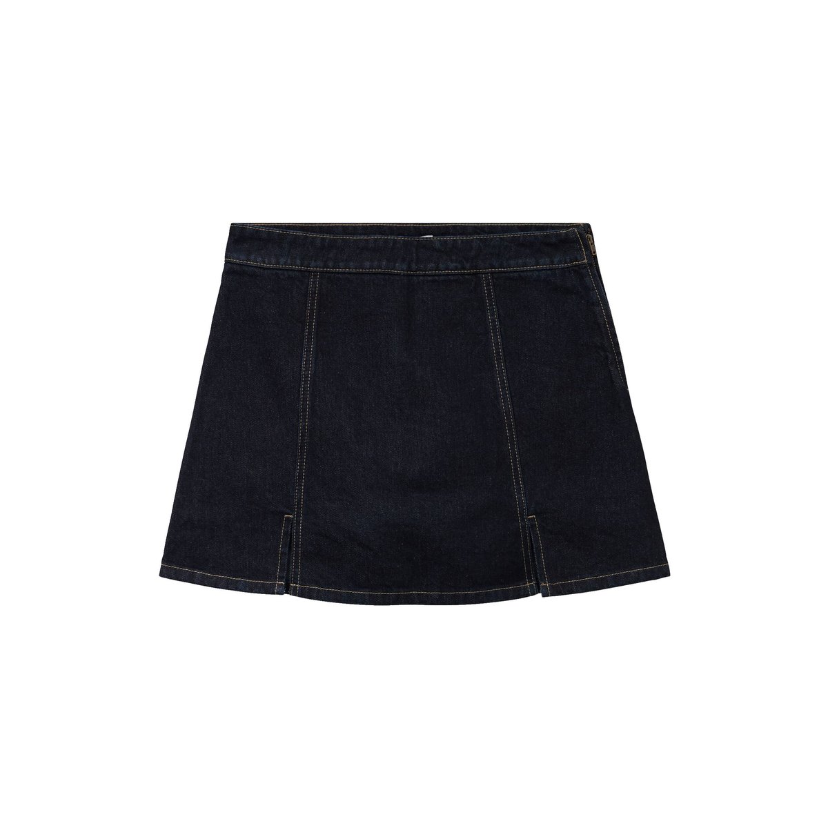 Jupe-short trapèze en jean denim brut, CACHE CACHE