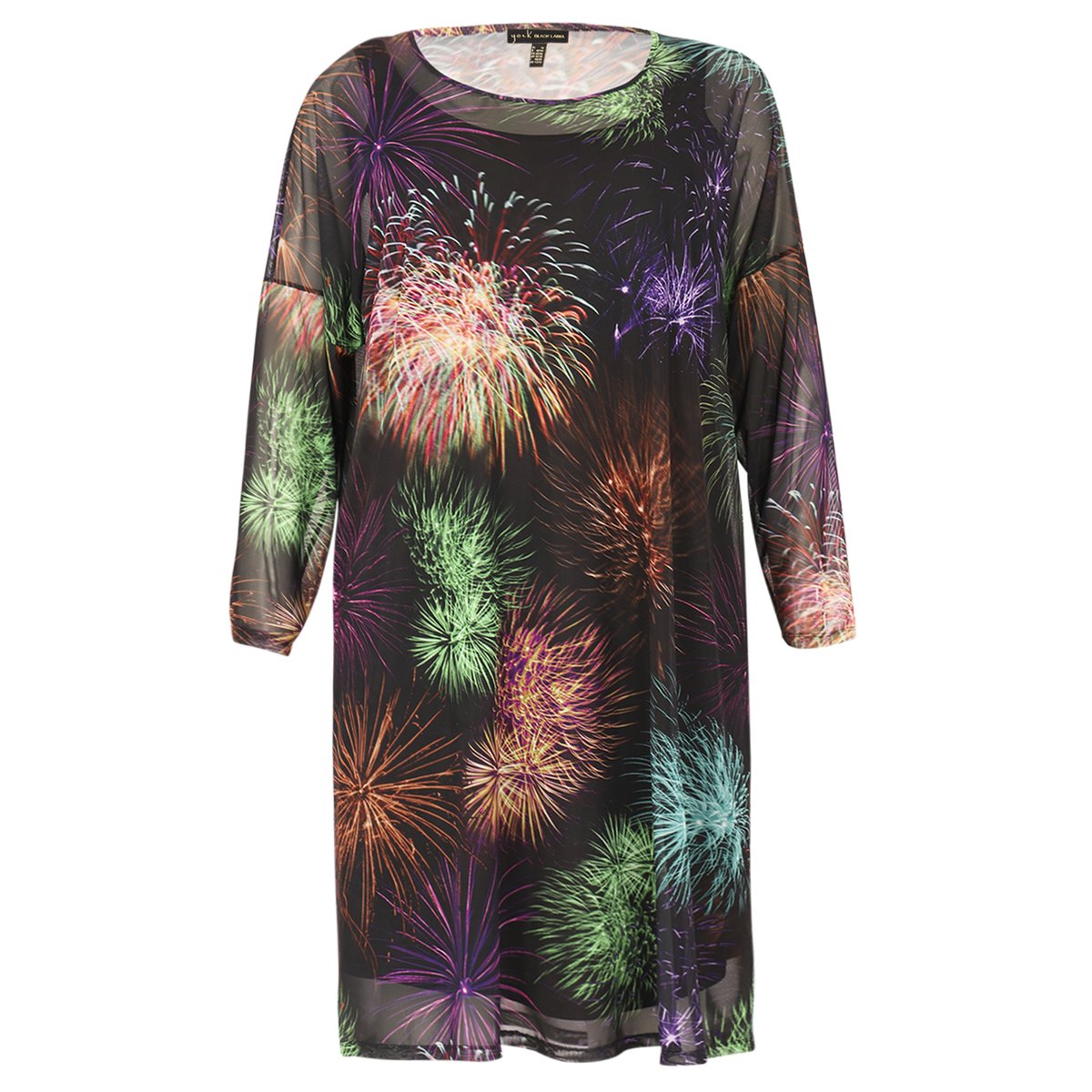 Robe imprimé / imprimée noir, YOEK