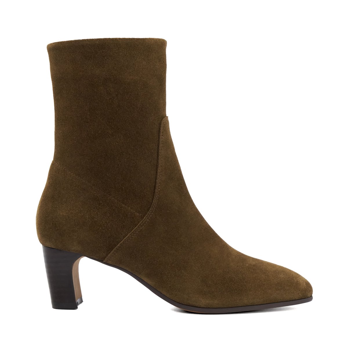 Bottines à talon carré - ORI brown-suede, DUNE LONDON