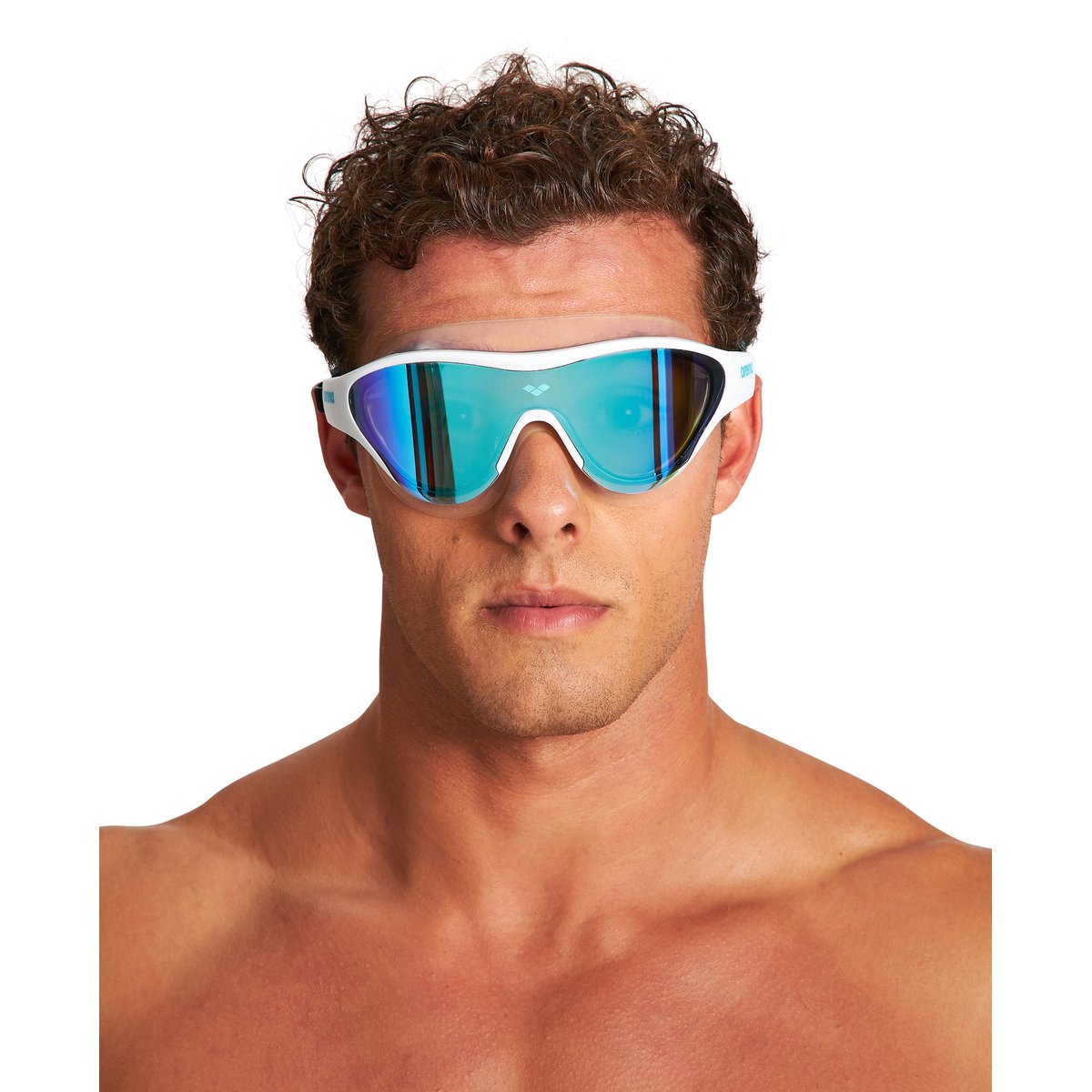 Lunettes s The One Mask Mirror blue-white-black, ARENA