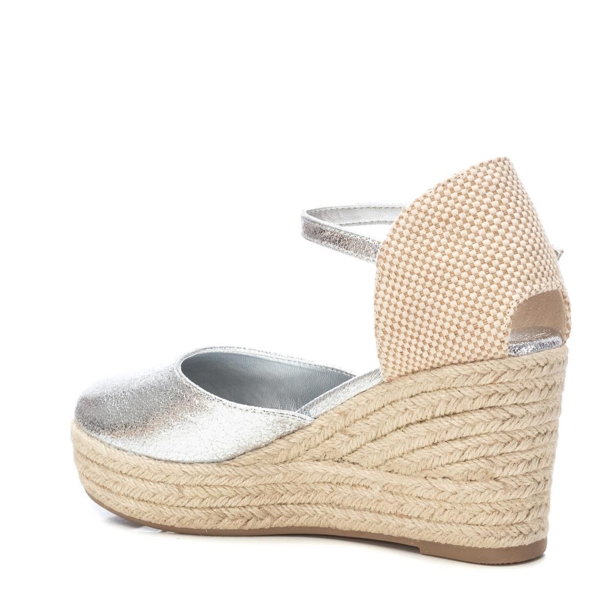 Chaussure Espadrilles Coin Décontractée Boucle argenté, REFRESH