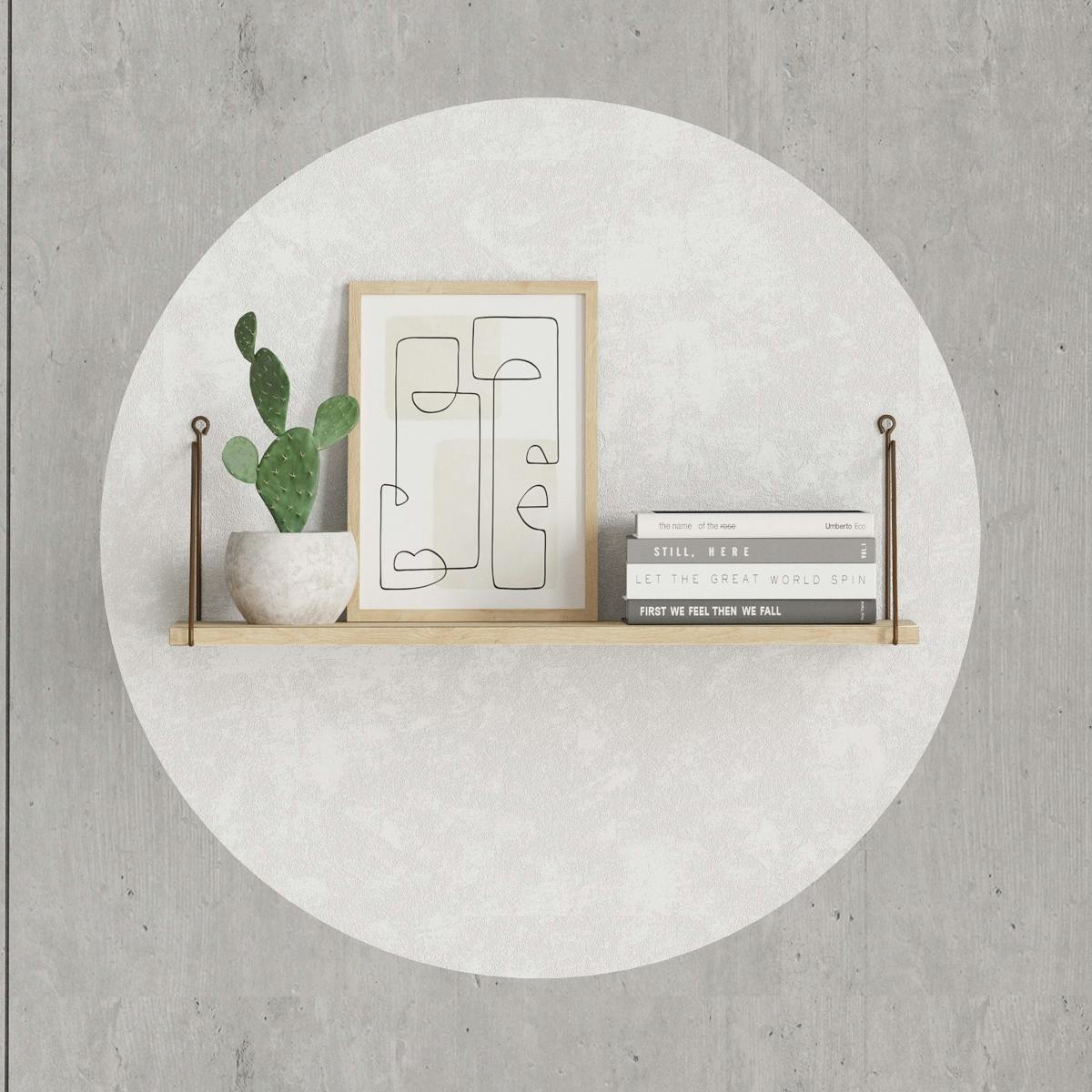 Etagère murale 1 planche 72cm JENA chêne, PIER IMPORT