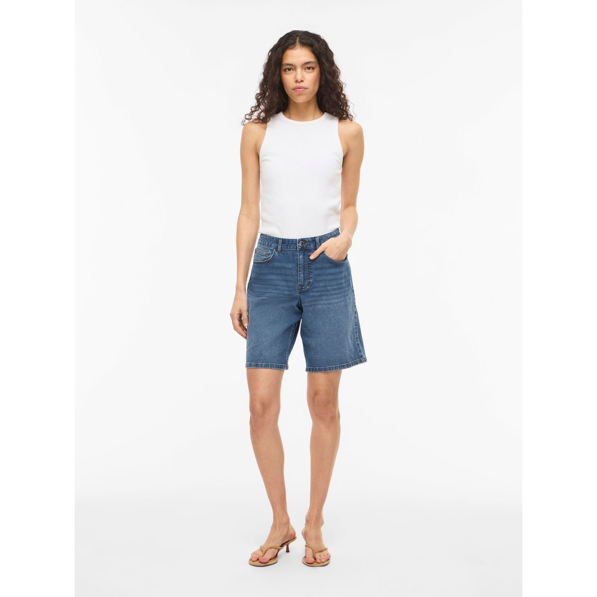 Bermuda bleu - medium blue denim1, VILA