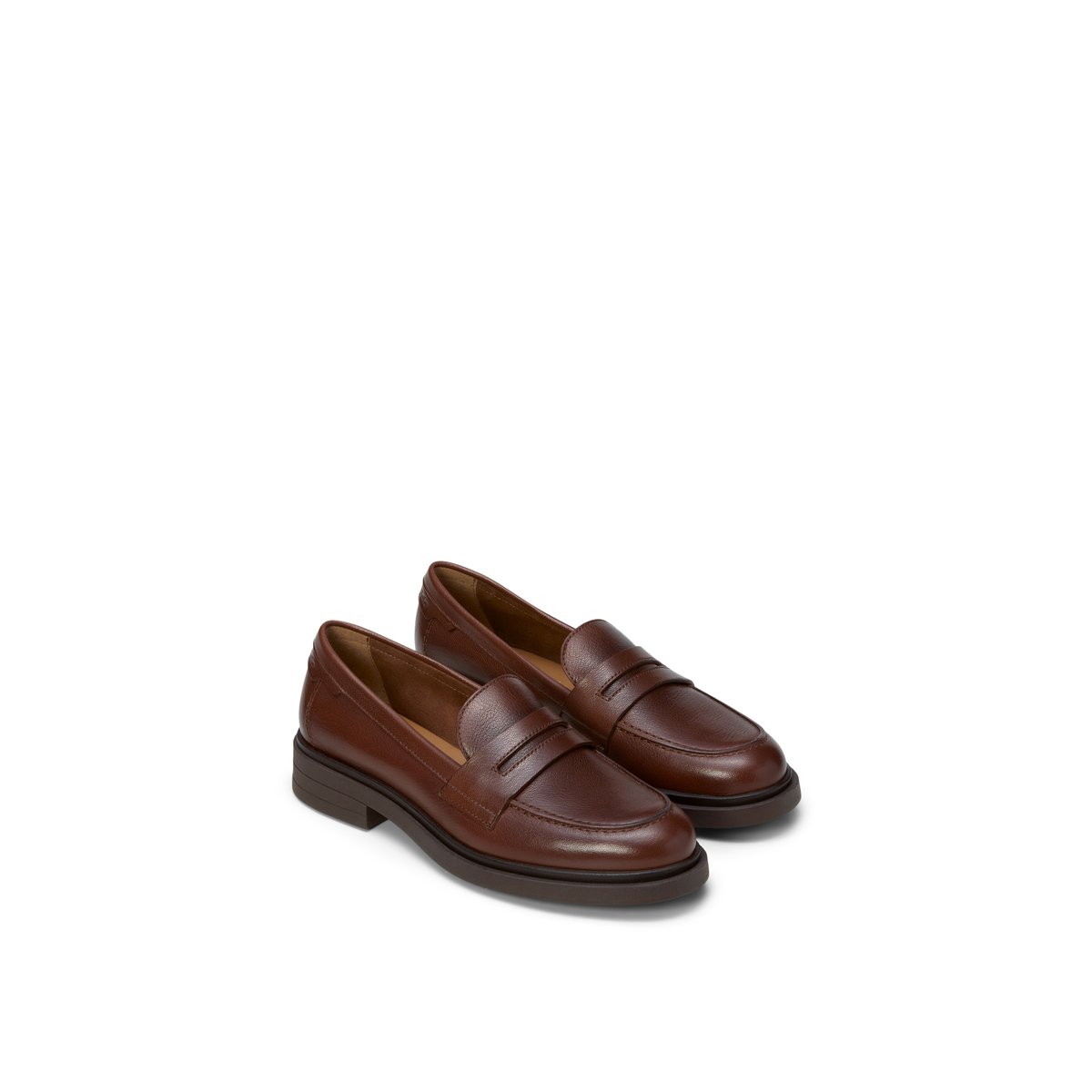 Penny-Loafer modèle Paula en cuir de vache noble marron, MARC O'POLO