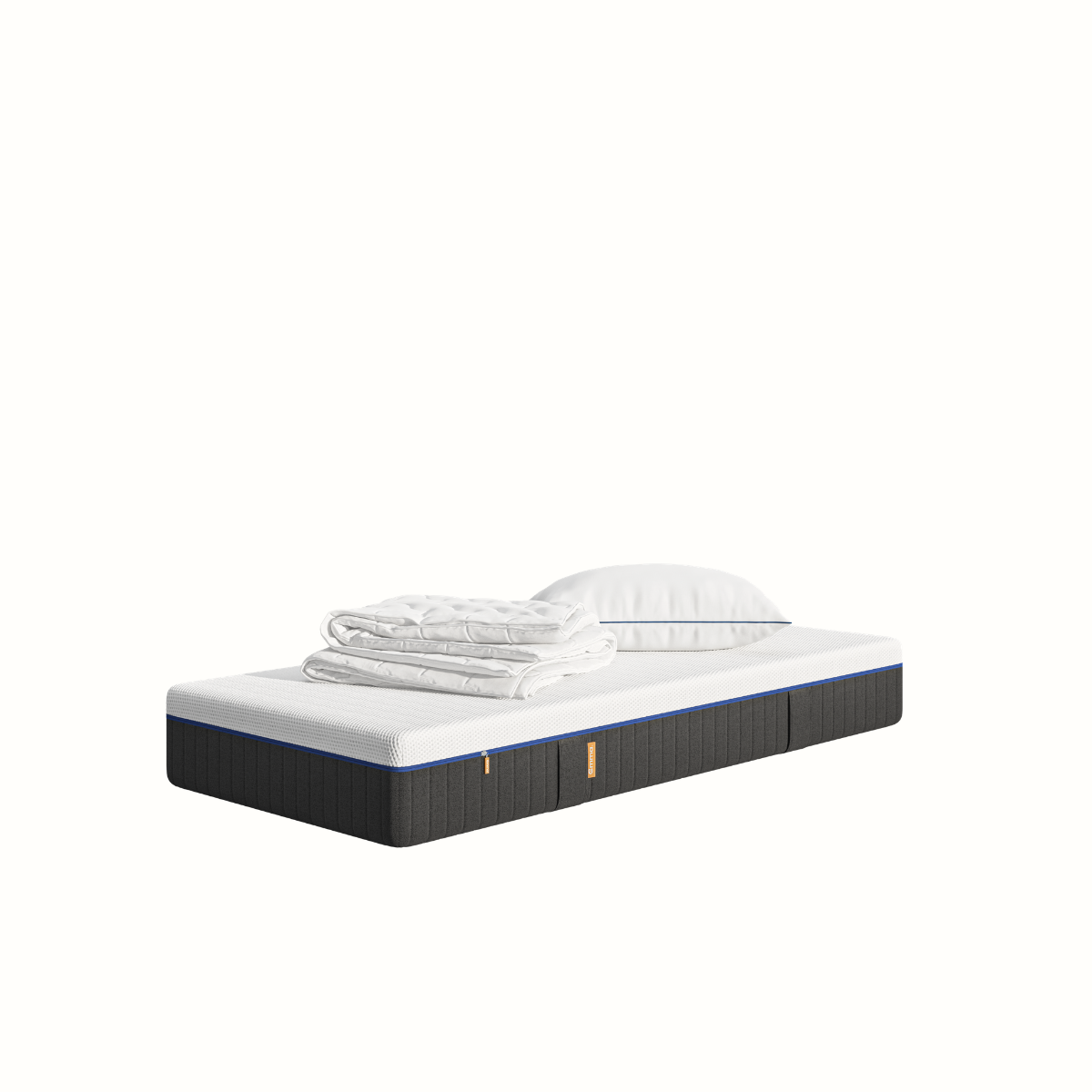 Pack Matelas Original+ + Oreiller Original Confort + Couette blanc/gris, EMMA
